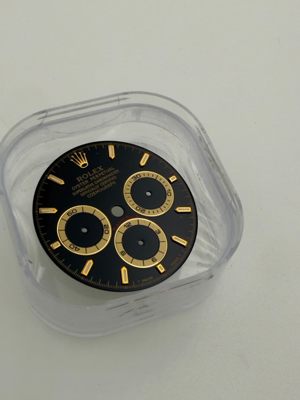 Rolex Daytona 16528 Zifferblatt (Schwarz/Gold, „Zenith“)